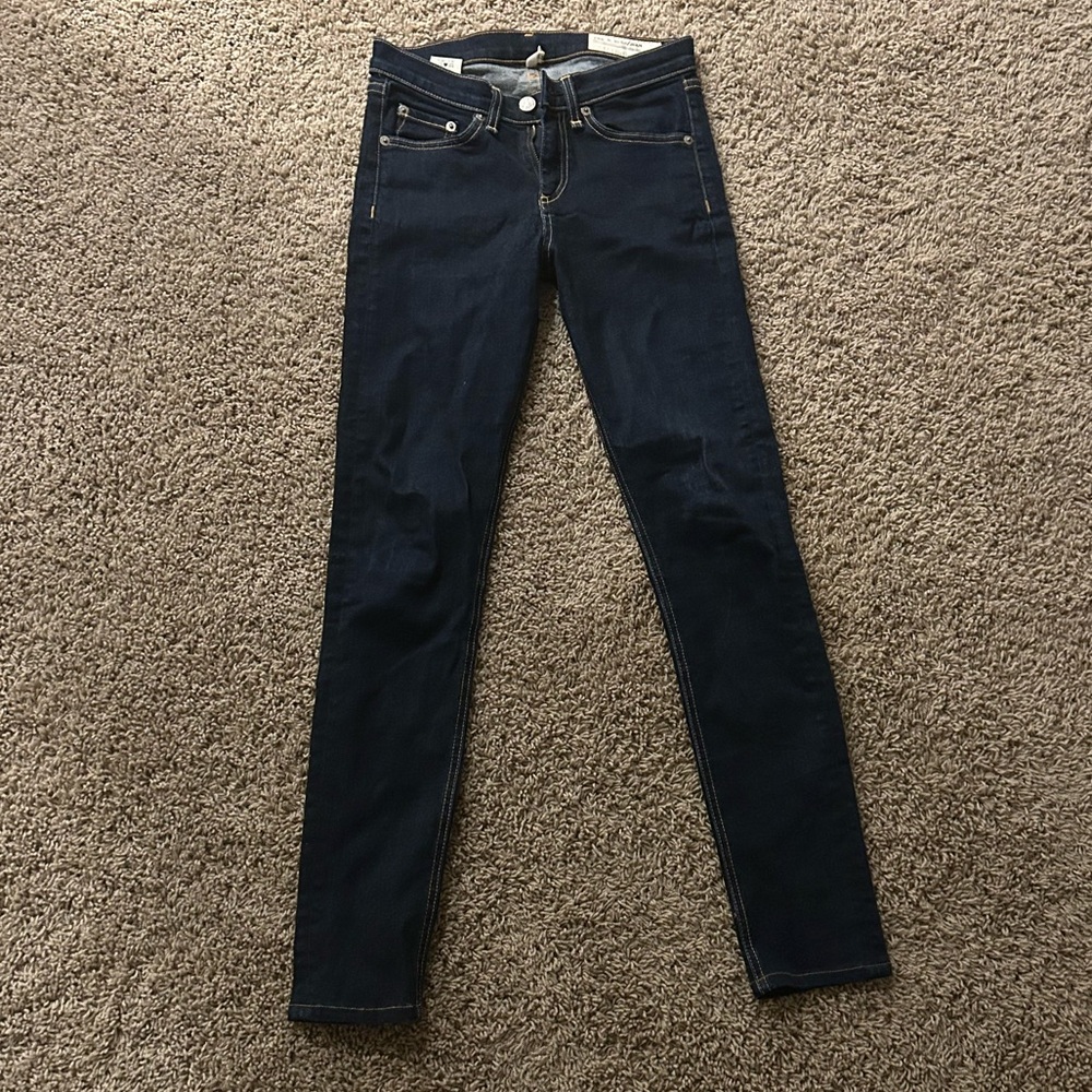 Rag and Bone High Rise Skinny Jeans